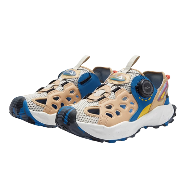 FILA KIDS Детские сандалии BOA с противоскользящей амортизацией и низким голенищем, цвета шампанского, коричневого латте, подростковые — фото 2