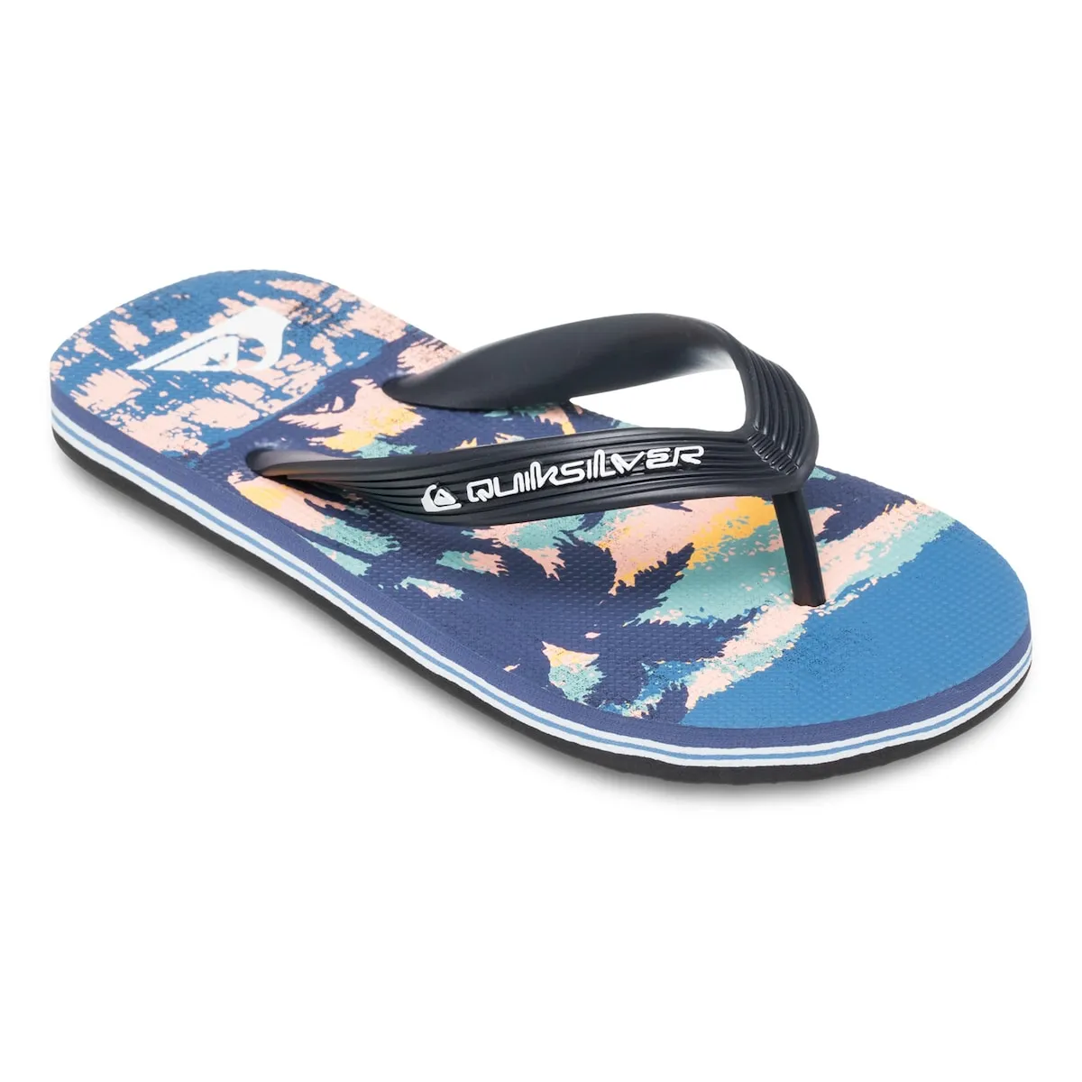 

Детские шлепанцы Molokai Art 25 Youth Quiksilver, серебристо-голубой