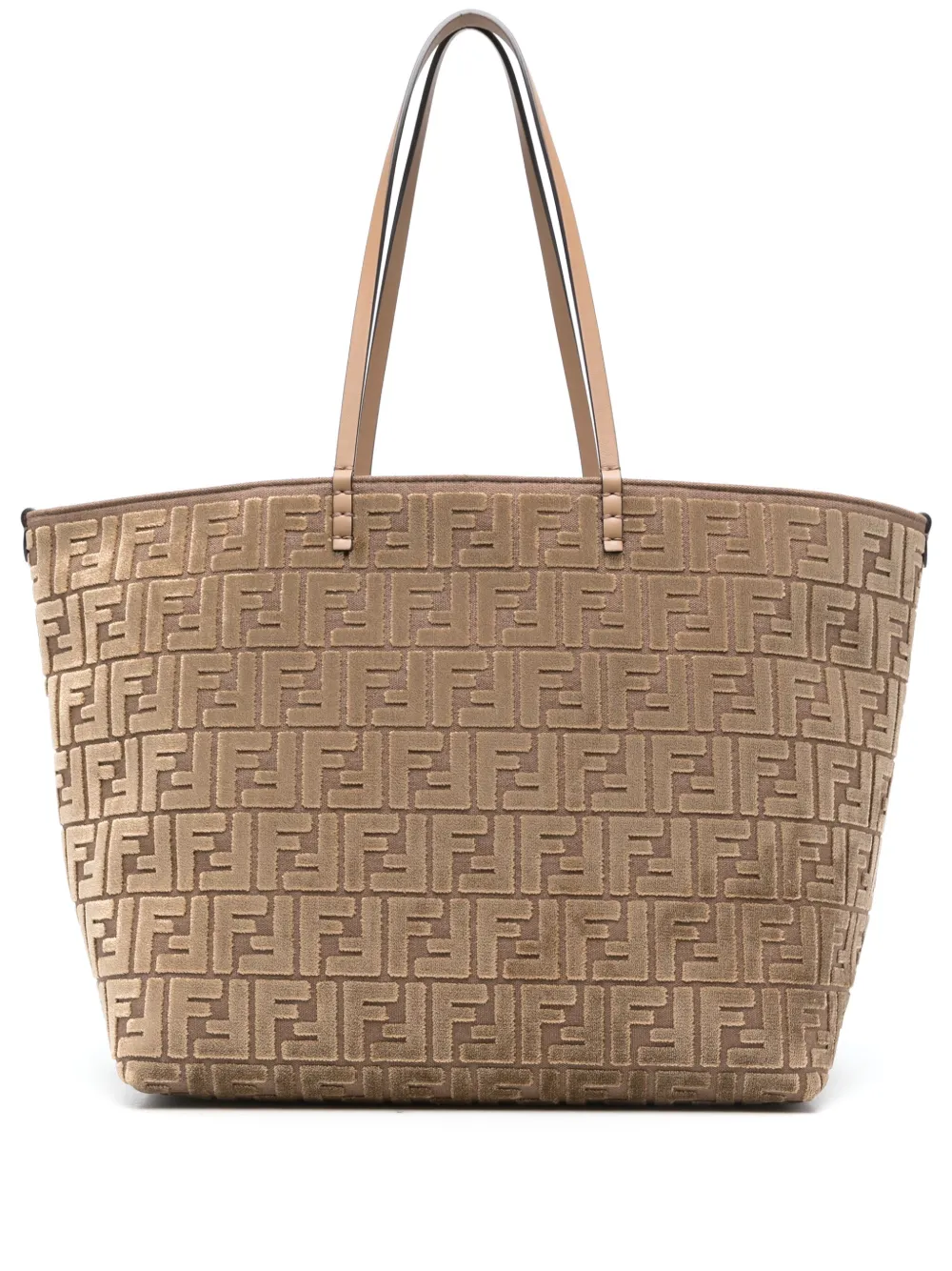 

Большая сумка-тоут Roll FENDI, коричневый
