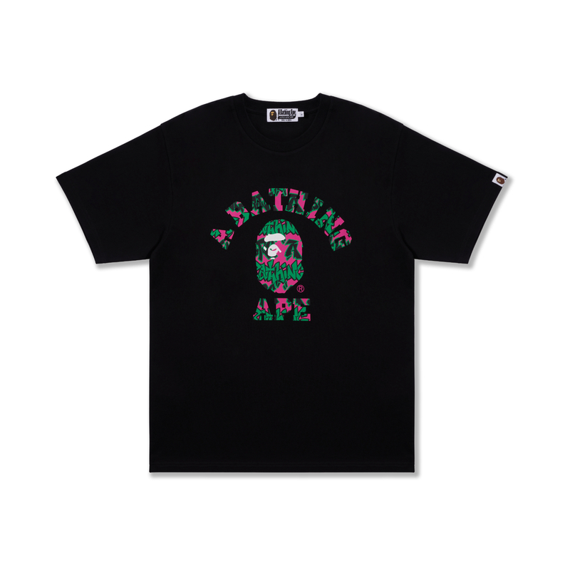 

Футболка колледжа Bape с рисунком граффити A BATHING APE, Green GRX