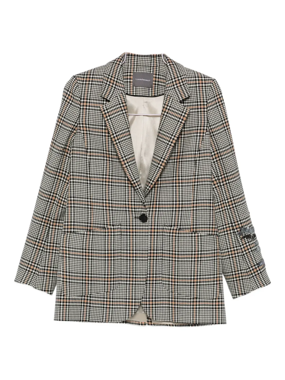 

Пиджак в клетку Lorena Antoniazzi, белый