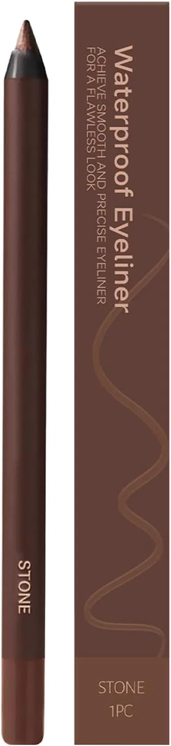 Карандаш для глаз и бровей 2 в 1 водостойкий, stone brown