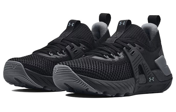 Кроссовки project rock 4 'black pitch grey' Under Armour, серый — фото 3