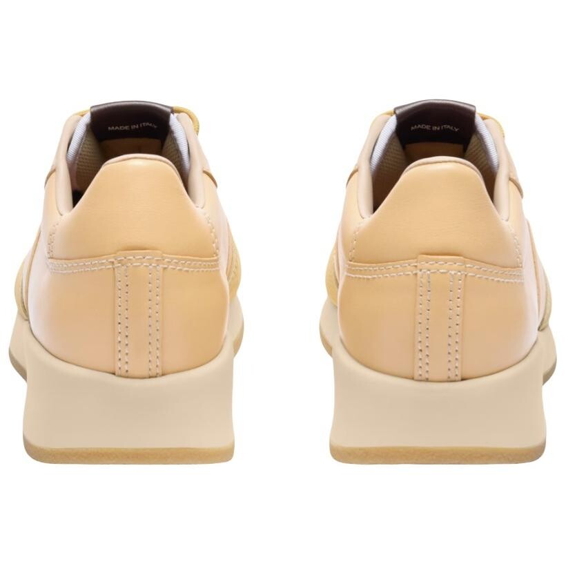Кроссовки Jacquemus Panelled Lace-up Sneakers, светло-желтый — фото 4