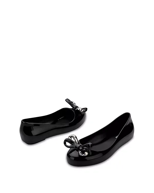 Балетки Sweet Love Glam - для малышей, детей постарше. Mini Melissa, Black — фото 3