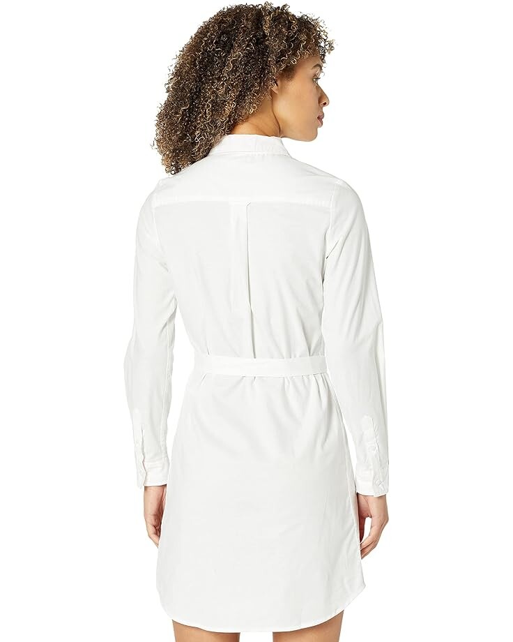 

Платье U.S. POLO ASSN. Long Sleeve Solid Stretch Oxford Dress, цвет Optic White