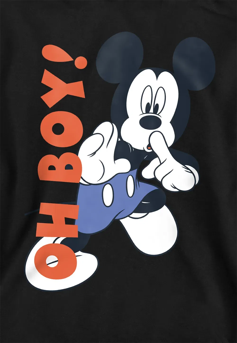 Детская худи Mickey Mouse Oh Boy! Disney, черный — фото 2
