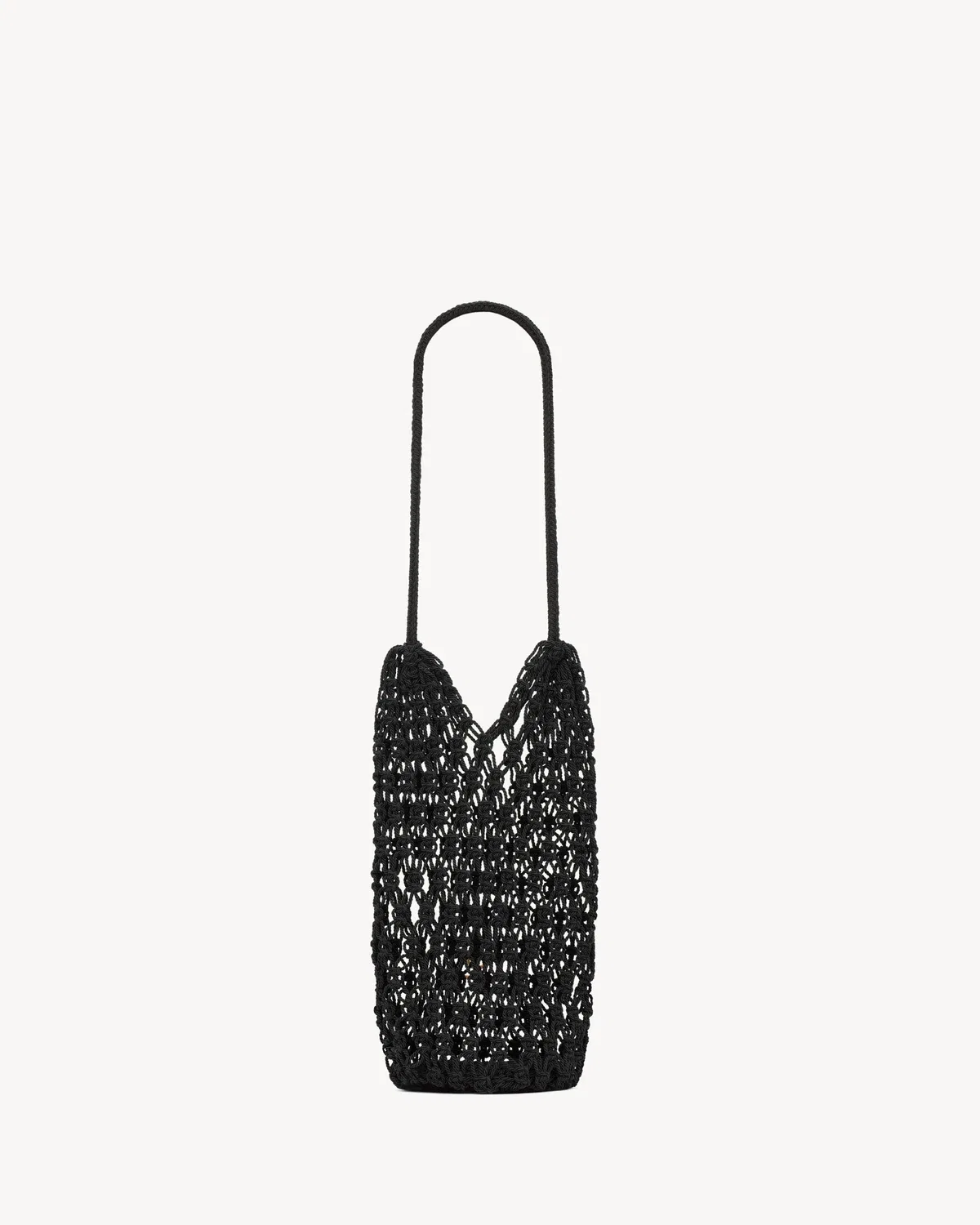 Большая сумка-тоут CASSANDRE, выполненная в технике крючкового вязания SAINT LAURENT, черный — фото 2