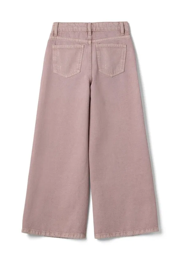 Очень широкие расклешенные джинсы Ovs, Dark Pink — фото 2