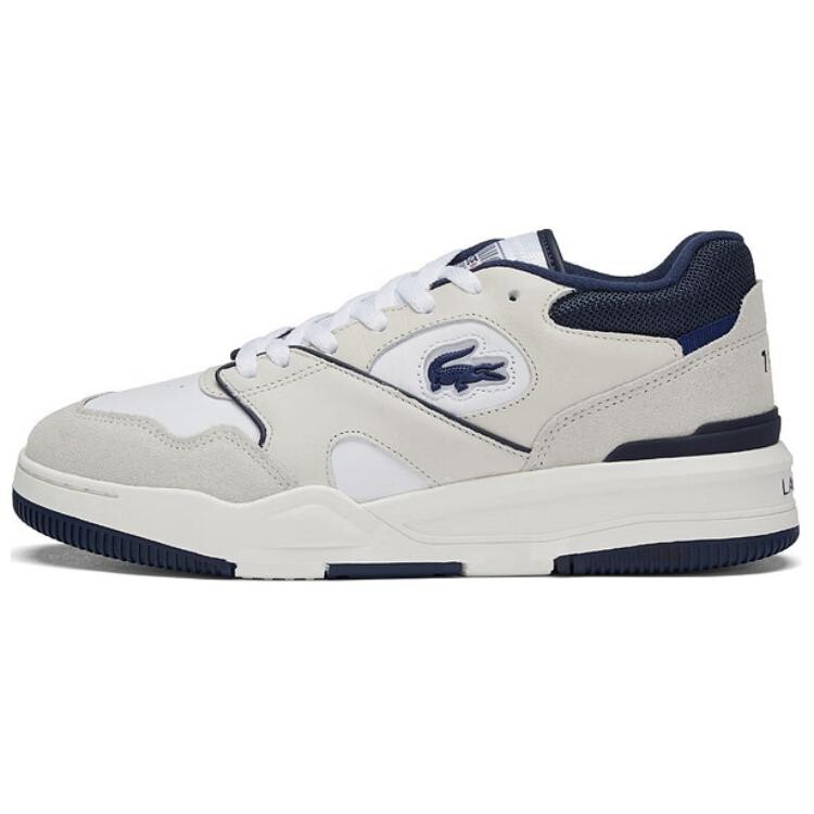 

Кроссовки LACOSTE Skateboarding Shoes Men Low-top White/Blue, белый/синий