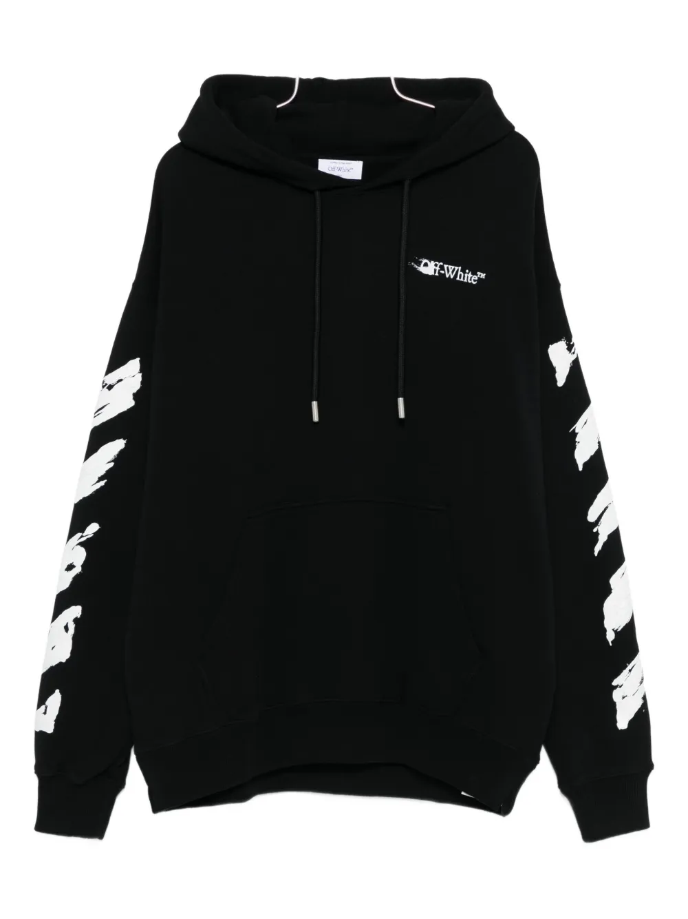 

Худи с принтом мазков кисти OFF-WHITE, черный