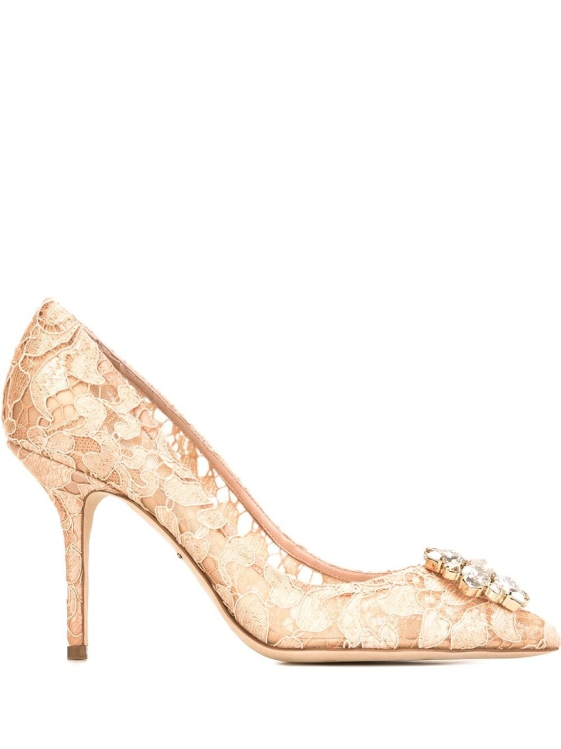 

Dolce & Gabbana декорированные кружевные туфли, розовый