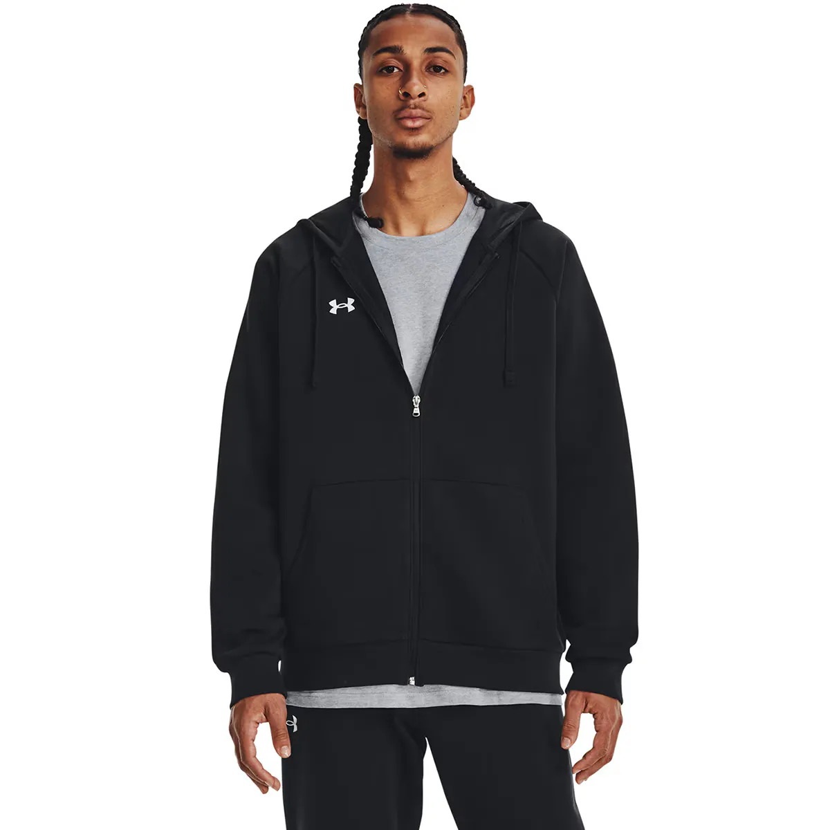 

Мужская толстовка с капюшоном UA Rival Fleece FZ от Under Armour, черный