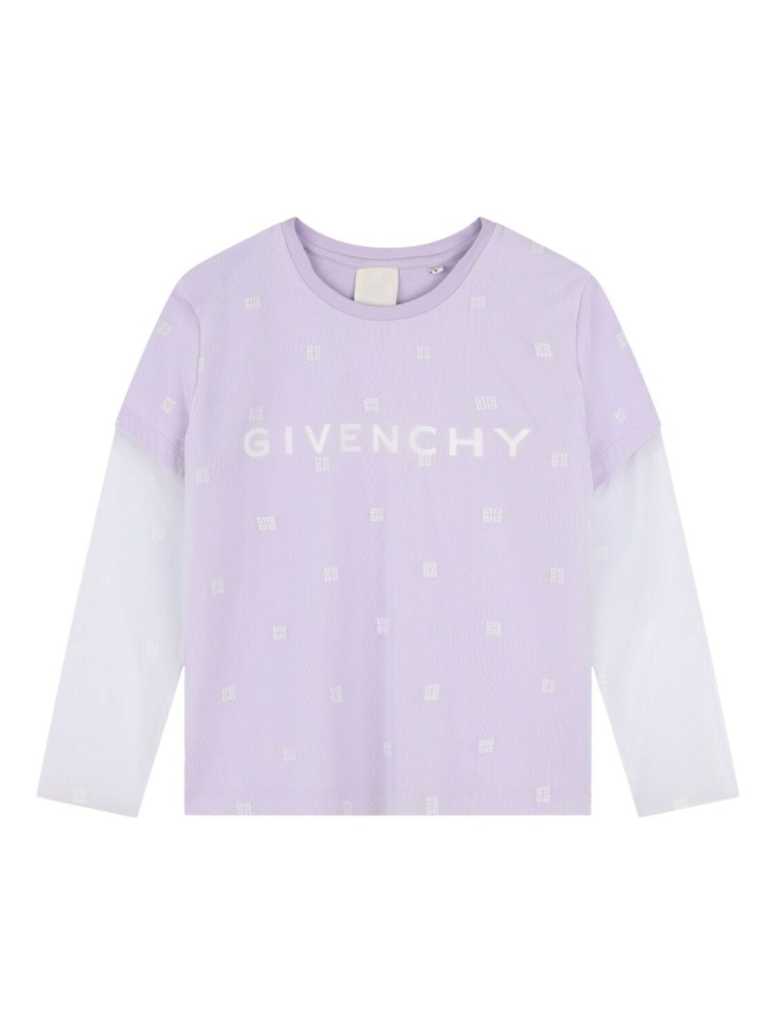 

Givenchy Kids футболка с вышивкой 4G, фиолетовый