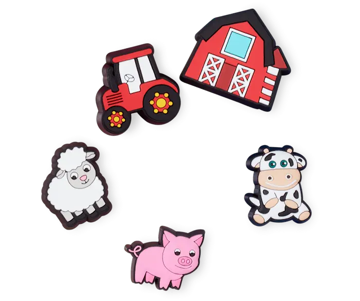 

Джиббитсы Cutesey Farm Animal 5 Pack Crocs