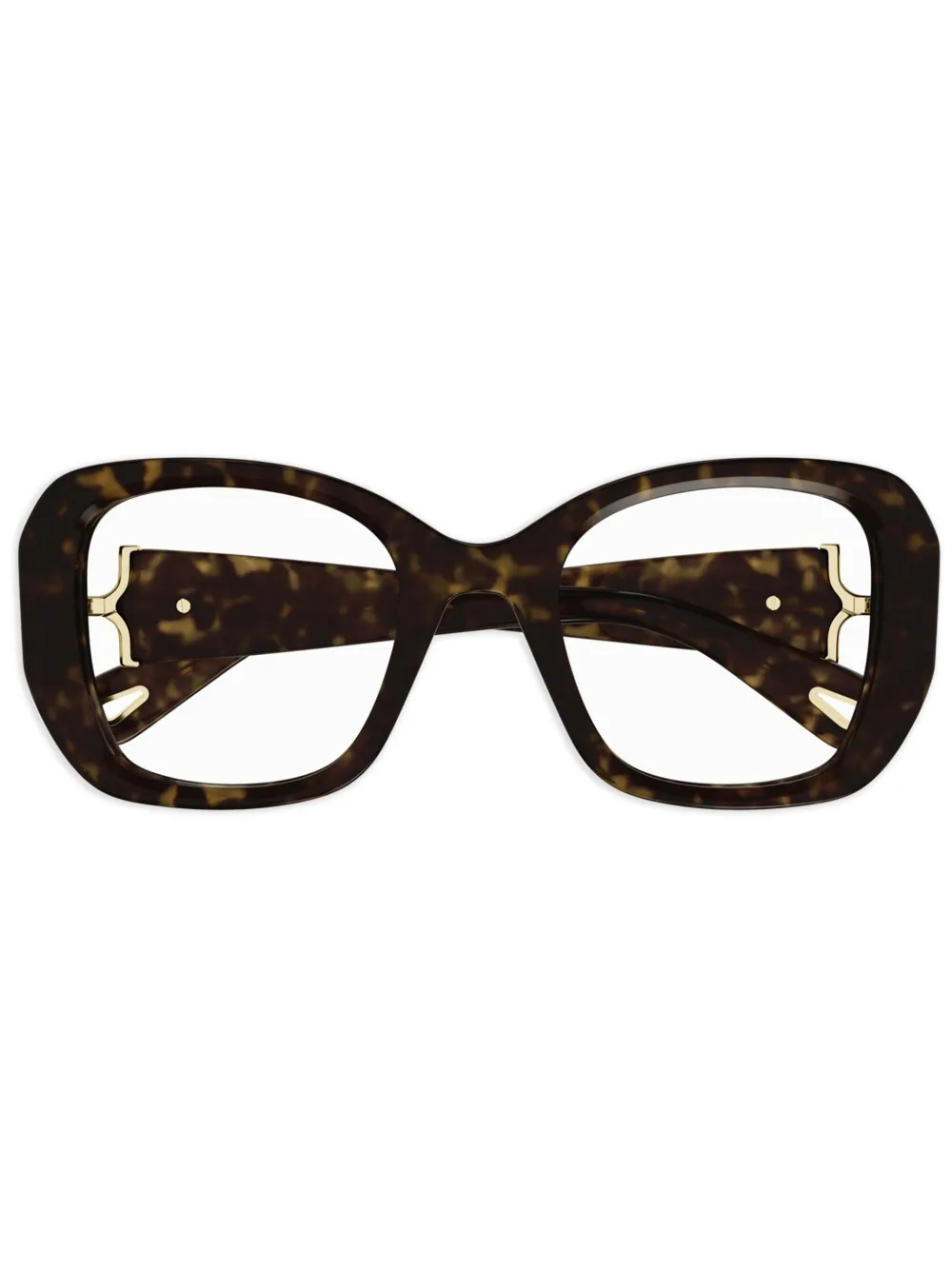 

Очки в массивной оправе Chloé Eyewear, коричневый