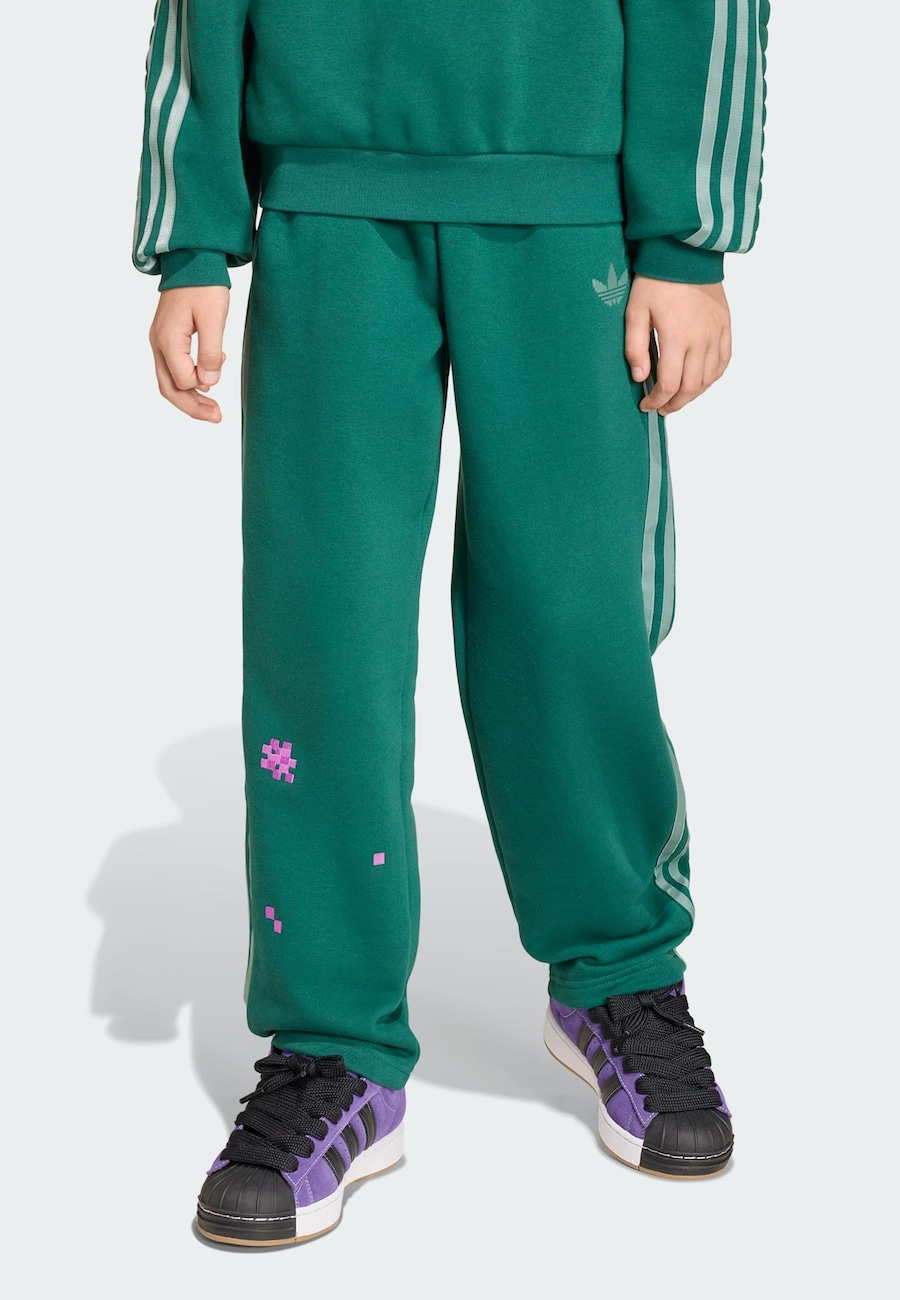 Брюки свободного кроя ADIDAS ORIGINALS Minecraft, зеленый/пастельно-зеленый — фото 2