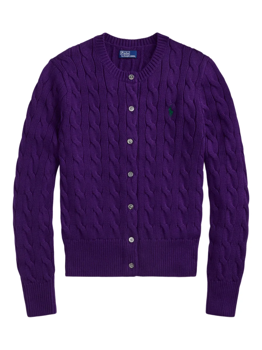 

Кардиган фактурной вязки POLO RALPH LAUREN, фиолетовый