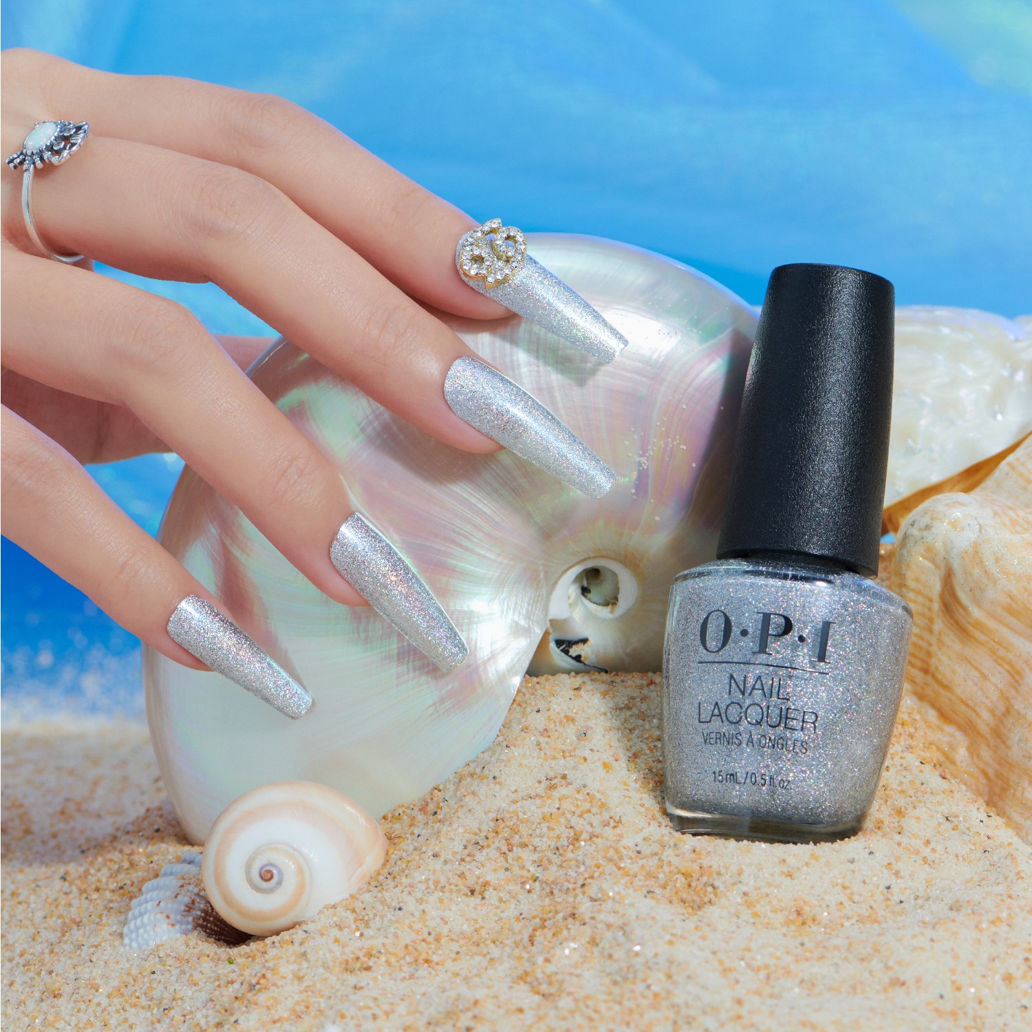 Лак для ногтей hidden prism big zodiac energy nail lacquer Opi, i cancer-tainly shine, объем 15 мл — фото 2