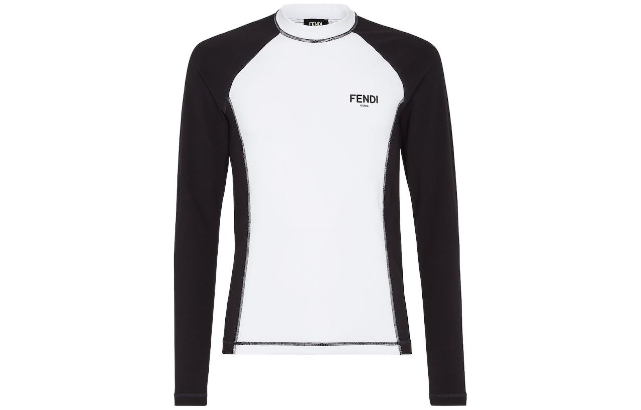 FENDI Футболка Unisex Black White — фото 3
