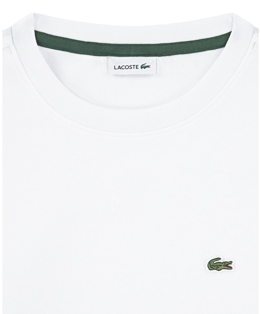 Хлопковая футболка с коротким рукавом для мальчиков (Big Boys Short-Sleeve Cotton Core T-Shirt) Lacoste, Blanc — фото 3