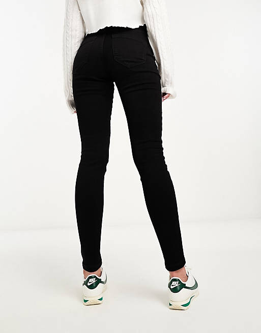 

Черные джинсы скинни с высокой посадкой Vero Moda Sophia