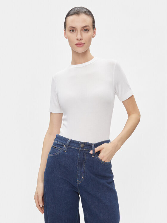 

Футболка узкого кроя Calvin Klein, белый