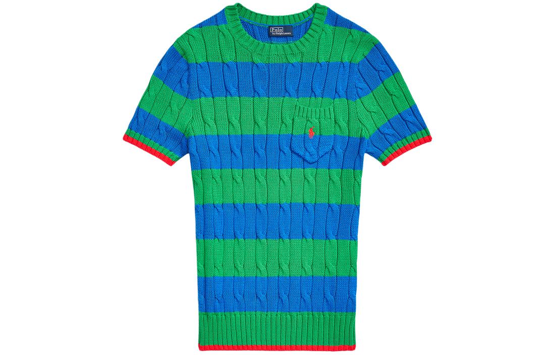Polo Ralph Lauren SS24 Вязаный свитер Women's Preppy Green — фото 3