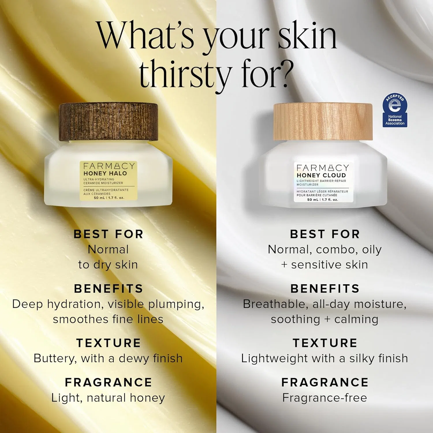 Увлажняющий крем для лица «Honey Halo Ceramide Gezichtscrème» от Farmacy Farmacy — фото 3