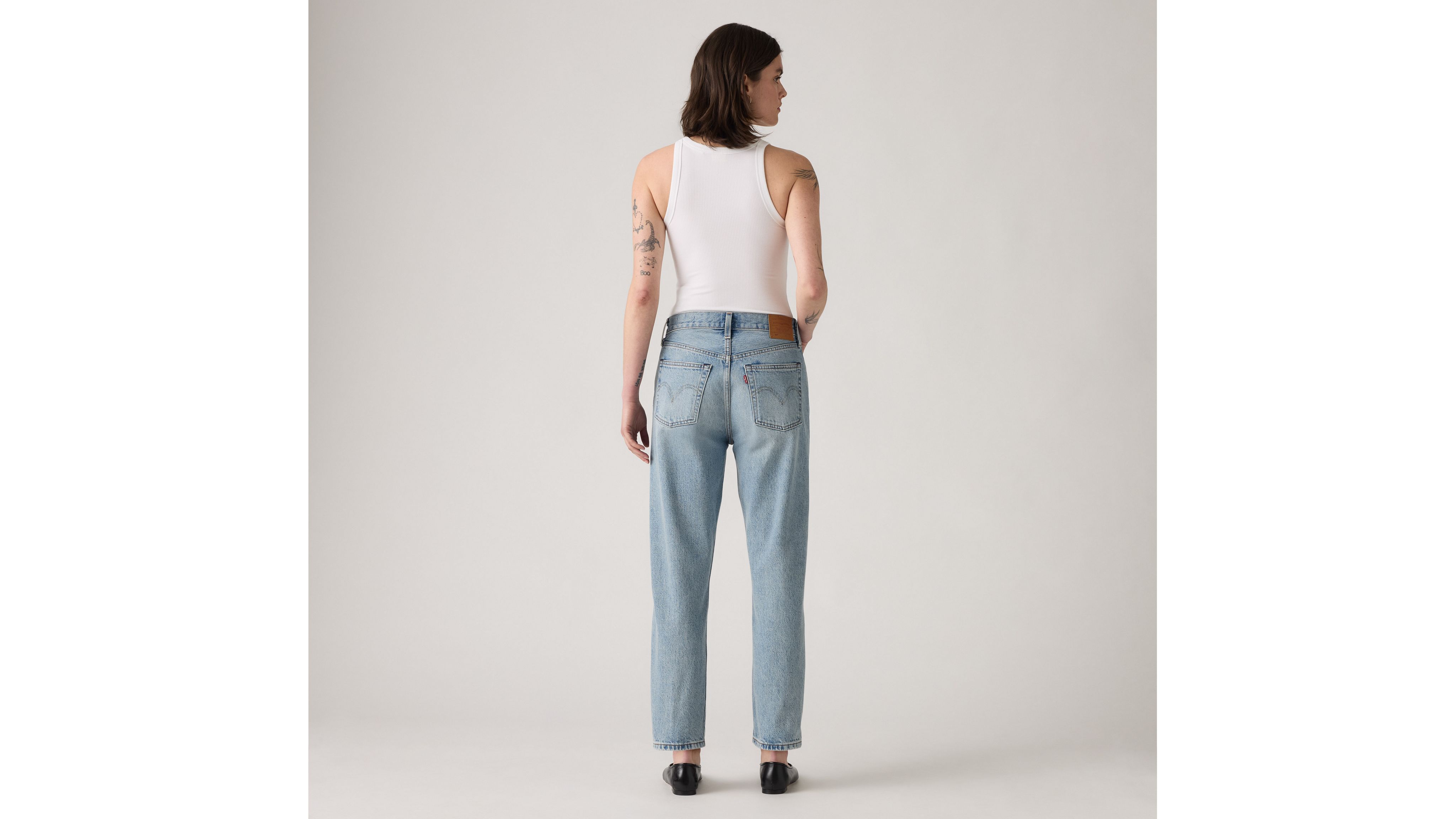 Женские укороченные джинсы 501 Original Selvedge Levi's, What Time - Light Wash — фото 3