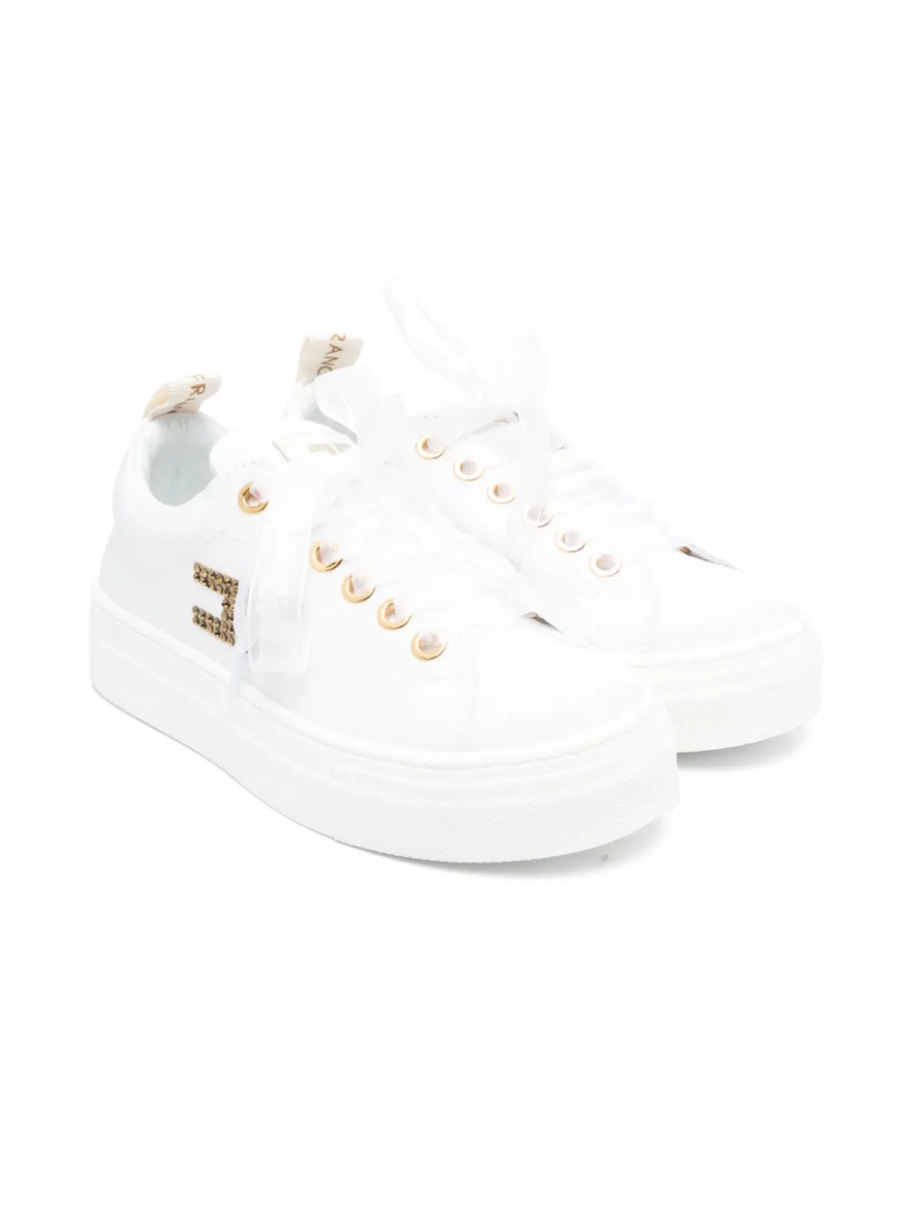 

Кроссовки с логотипом Elisabetta Franchi La Mia Bambina, белый
