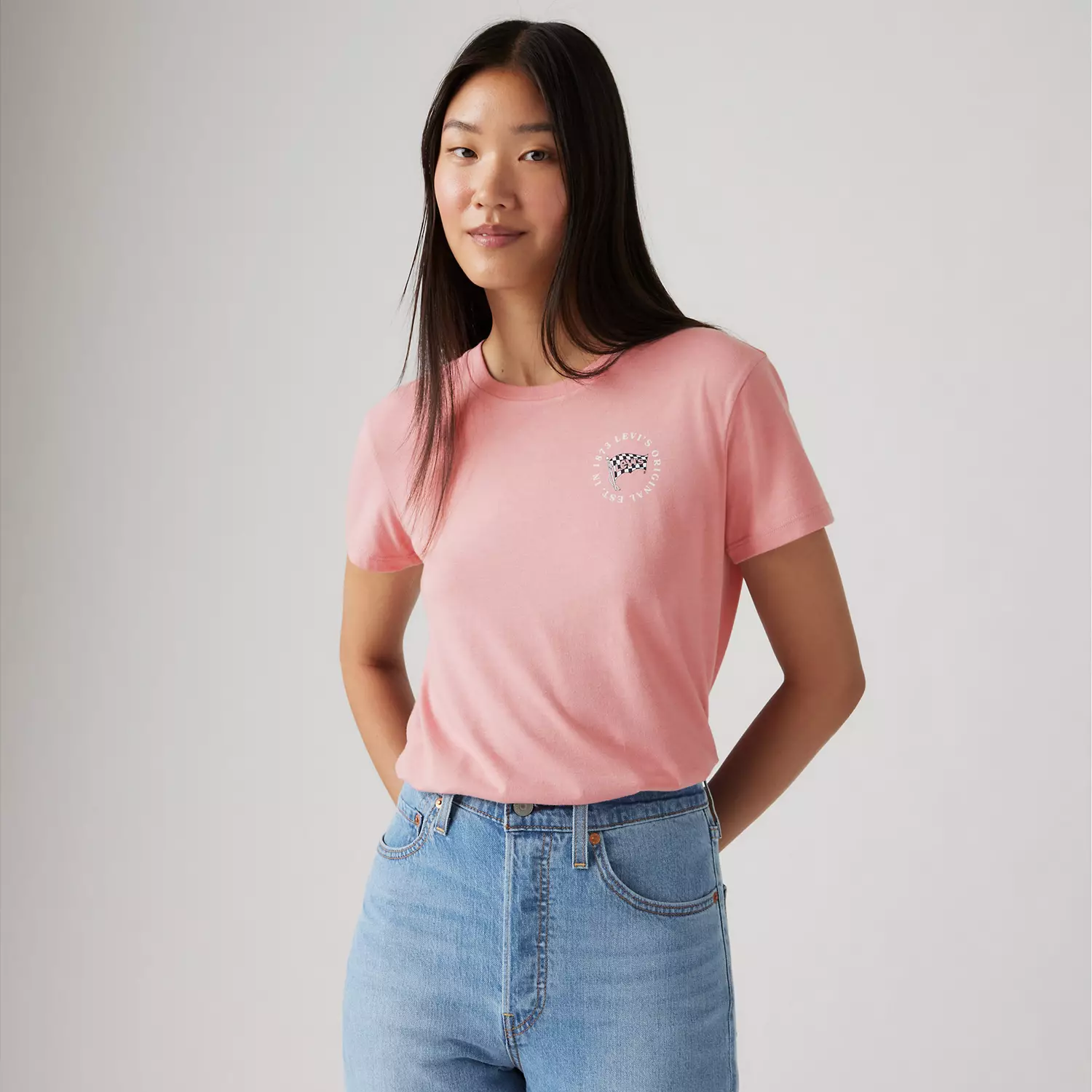

Графическая футболка Perfect Levi's, цвет Levi's Original Flag - Pink