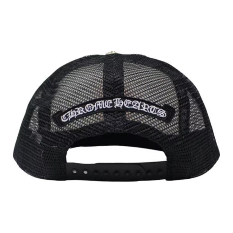 Chrome Hearts Кепка дальнобойщика с таблицей для проверки зрения, Black White — фото 2