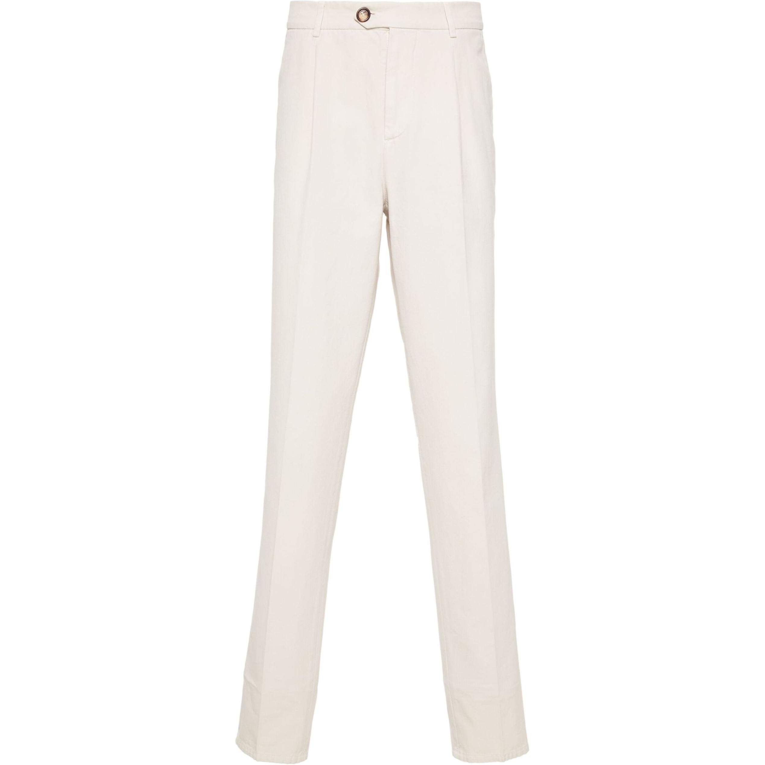 

Повседневные плиссированные брюки габардин Brunello Cucinelli, бежевый