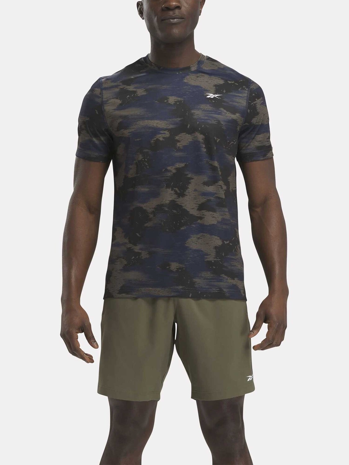 

Футболка Reebok TRAIN CAMO TECH, синий