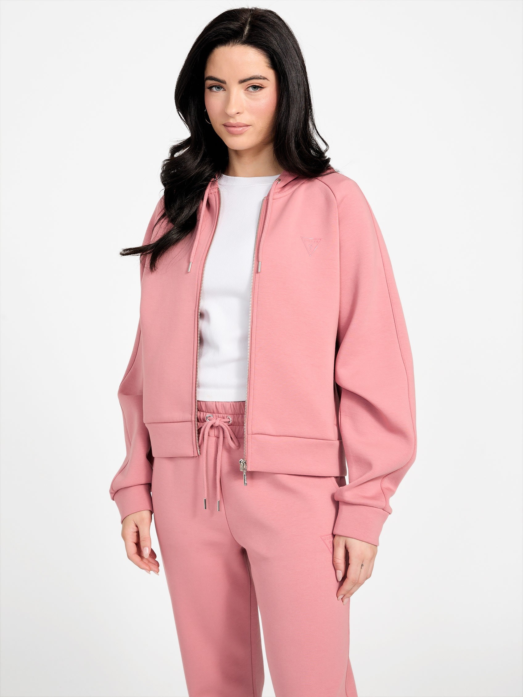 

Толстовка с капюшоном Katana на молнии Guess Factory, цвет vintage peony