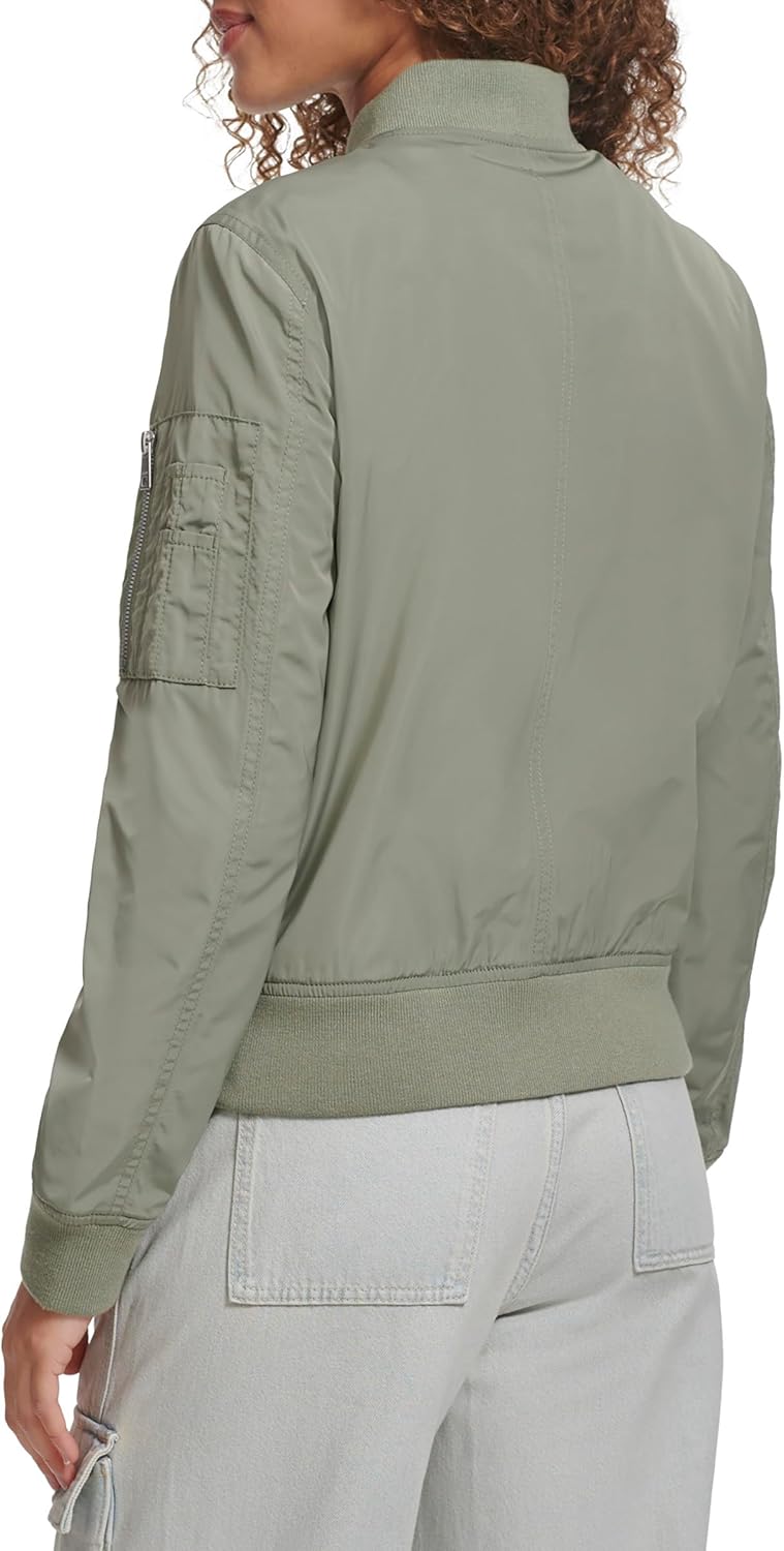 Женская куртка-бомбер Levi's Melanie Newport (стандартный и большой размер), Sea Green — фото 4
