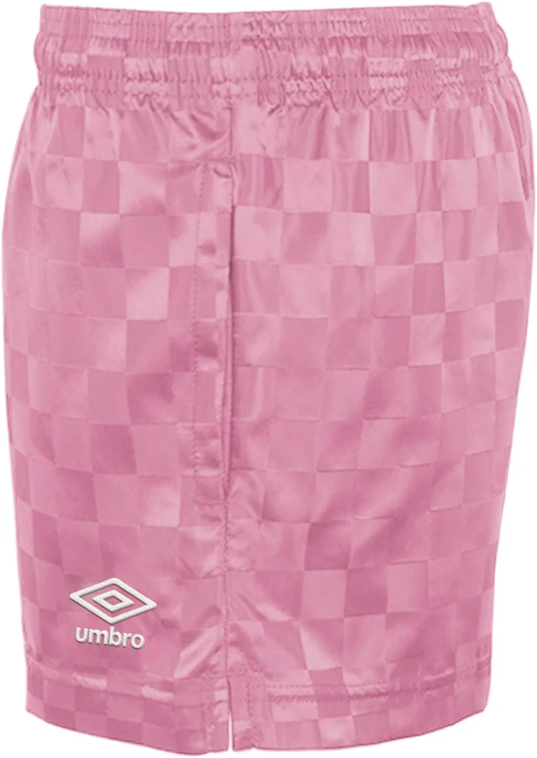 Шорты Umbro Girls в клетку для девочек, Cyclamen/Marshmallow — фото 2