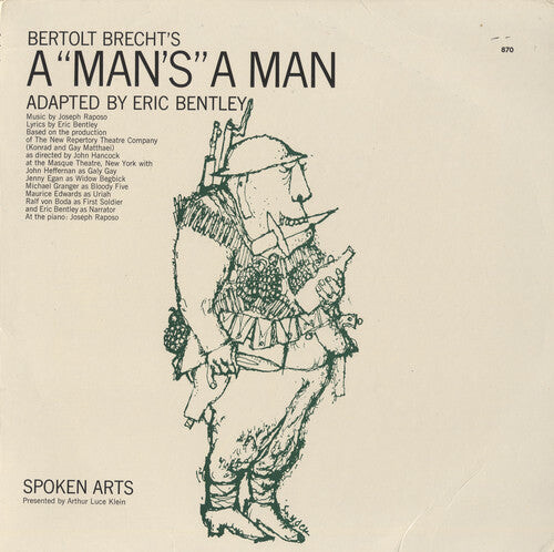 

CD диск Bentley, Eric: A Man's a Man By Bertolt Brecht