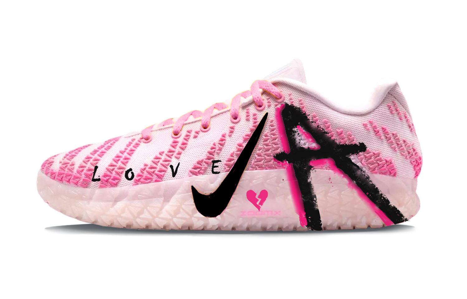 

Nike Мужские низкие баскетбольные кроссовки Ja Morant 3 Love Lost, розовые