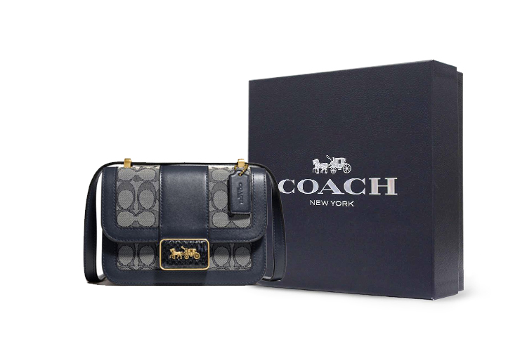 

COACH Кожаная маленькая квадратная сумка через плечо