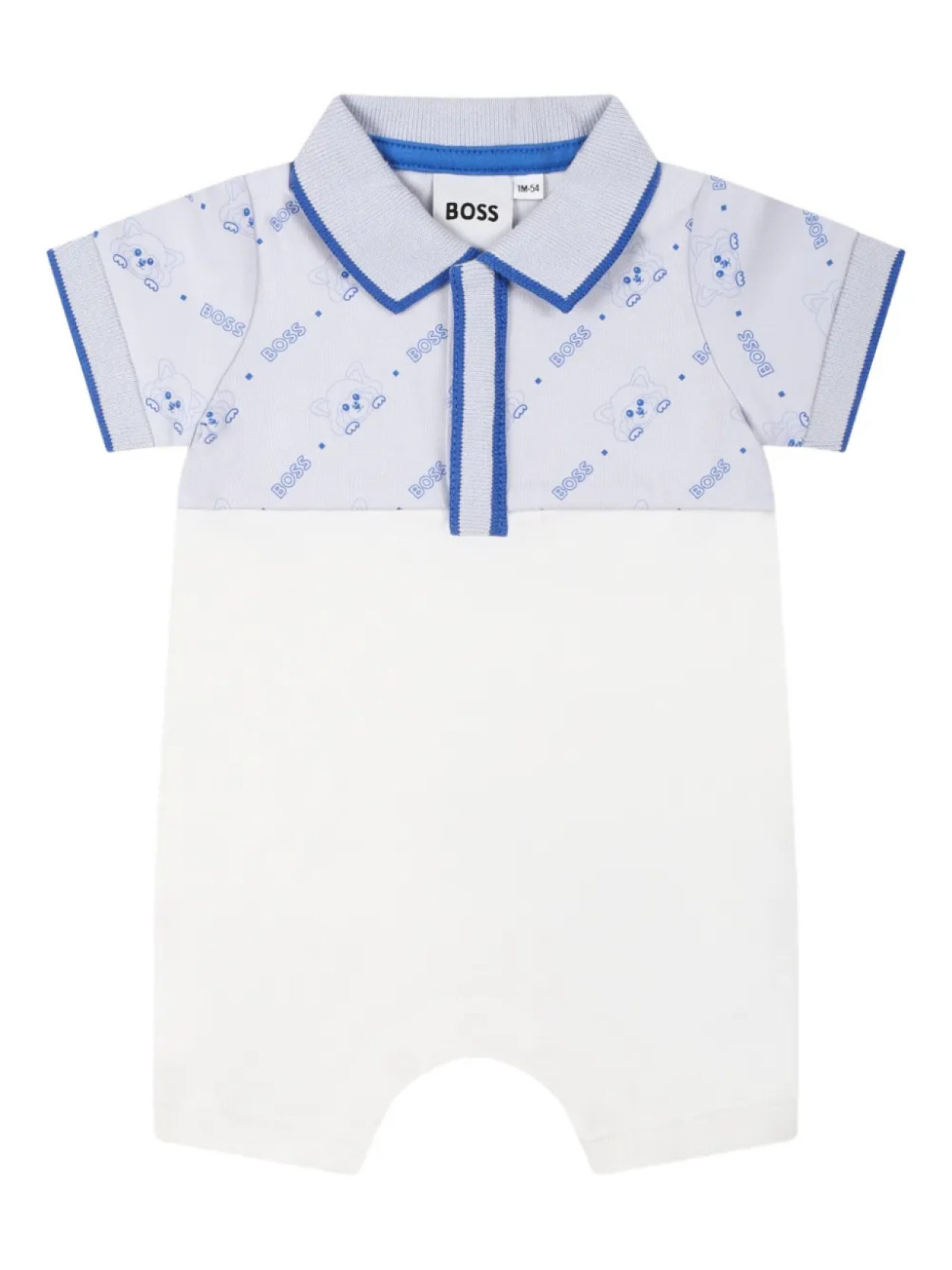 

Хлопковый комбинезон BOSS Kidswear, белый