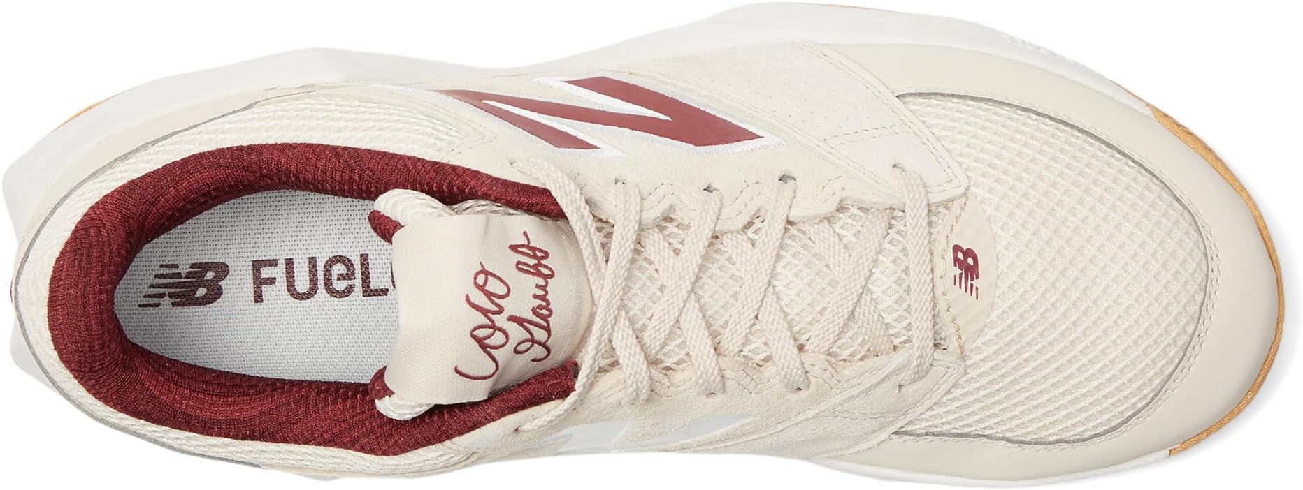 Кроссовки New Balance Coco Delray Tennis Shoes, цвет Bisque/Monarch Burgundy/Gum — фото 2