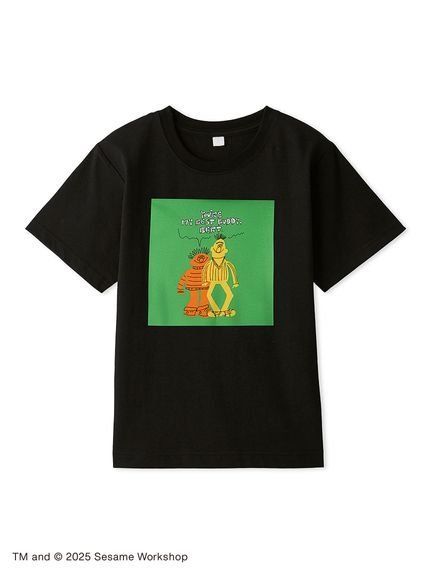 Оригинальная футболка с рисунком Sesame Street Market, BLK[009]