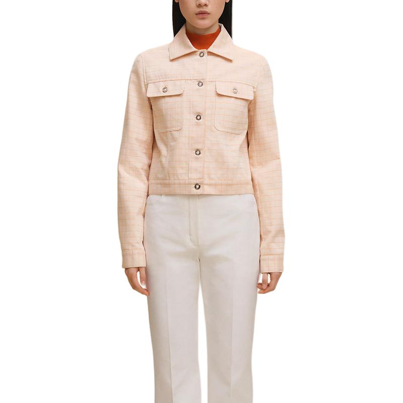 

HERMES Розовая джинсовая куртка женская, Pink