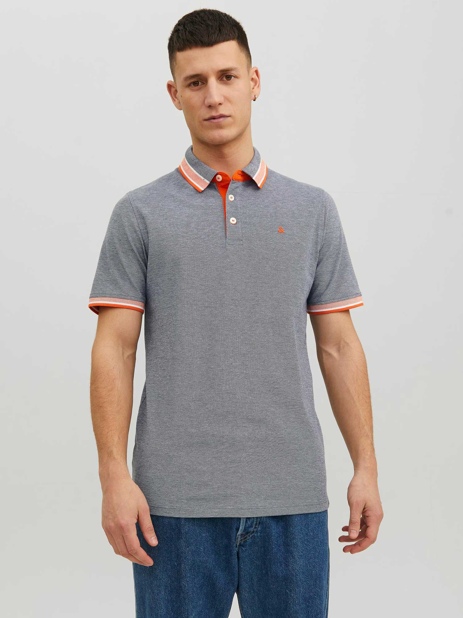 

Футболка Jack & Jones JJEPAULOS POLO SS NOOS, синий