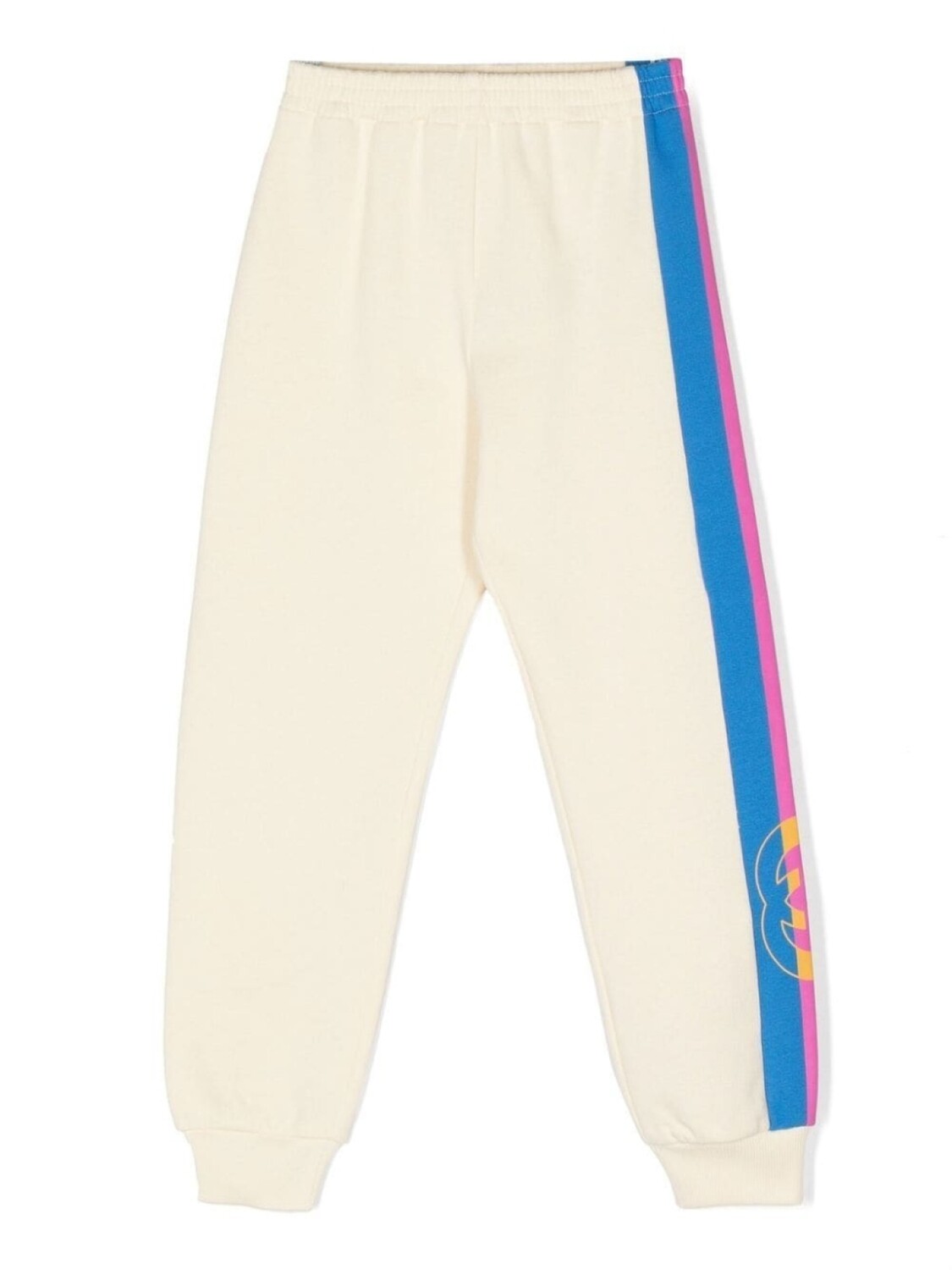 

Gucci Kids джогеры с лампасами, белый