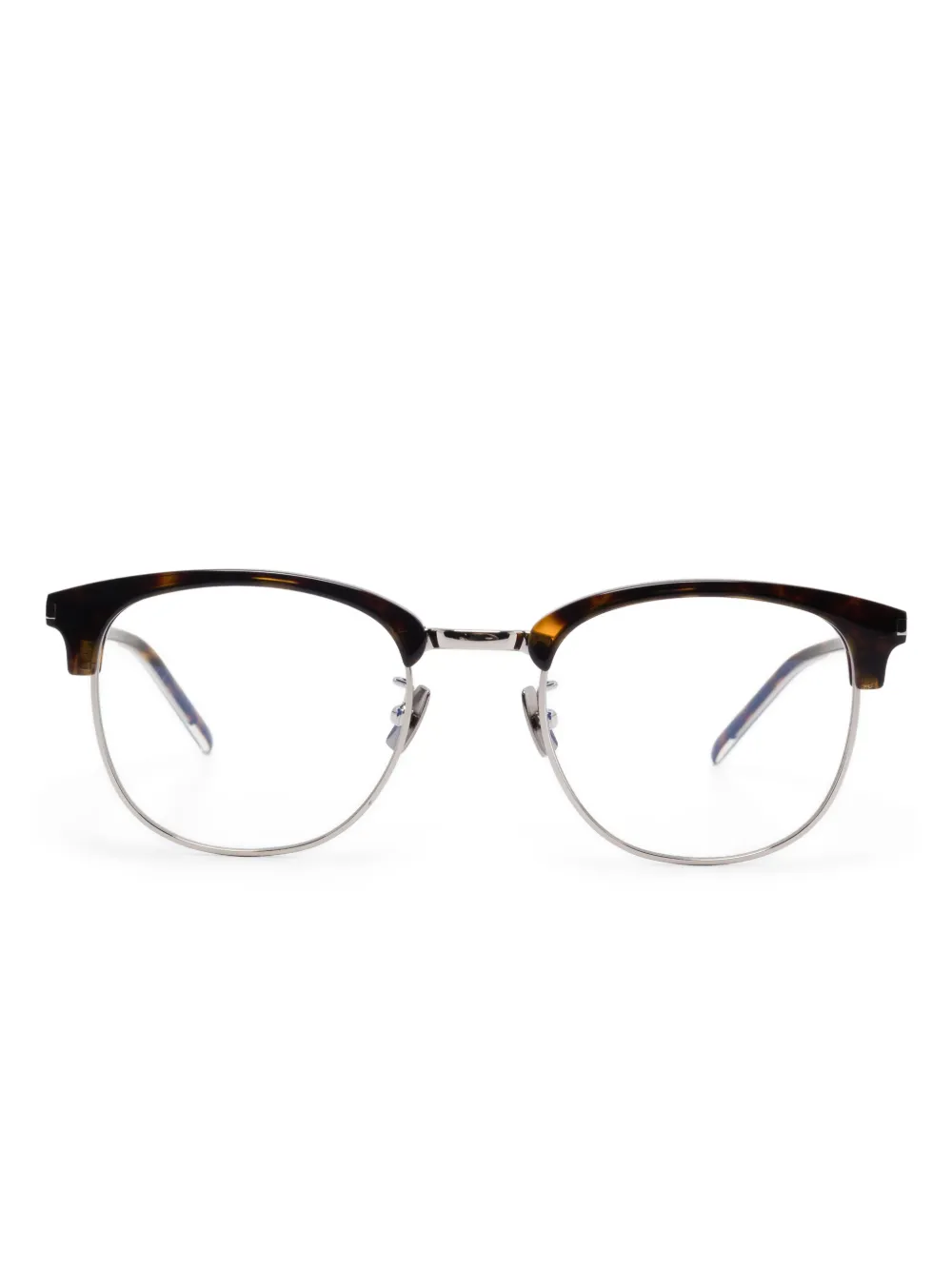 

Очки в квадратной оправе Saint Laurent, коричневый