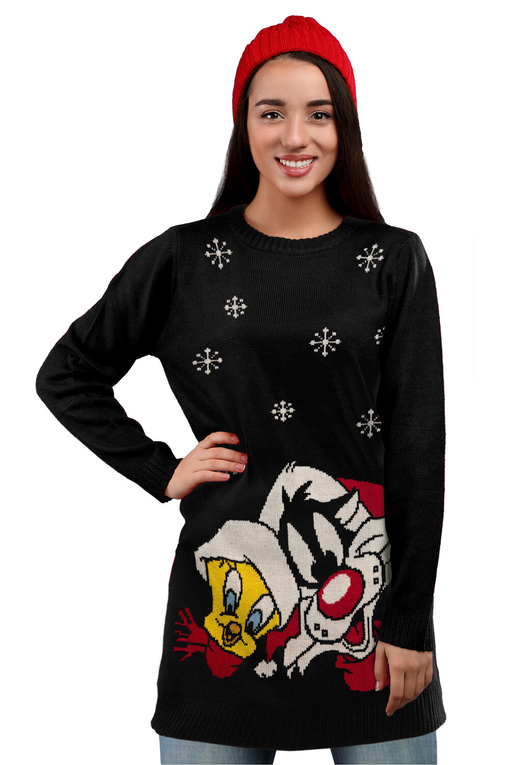 

Платье United Labels Looney Tunes Strick Sylvester und Tweety Weihnachten, черный