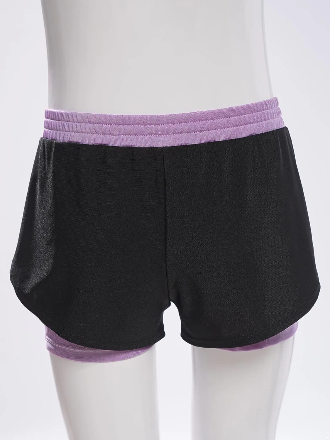 Детские спортивные шорты с двумя слоями, Fldy, Light Purple — фото 4